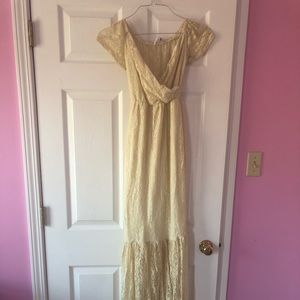 Maternity Lace Maxi Dress